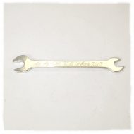 Silver spanner with engraving